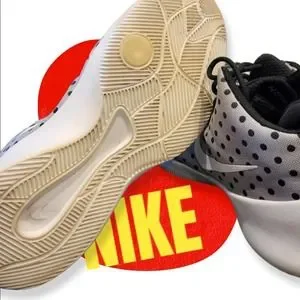 Nike Shoes Nike Hyperfr3sh Gray Wpolka Dot High Tops Size 95